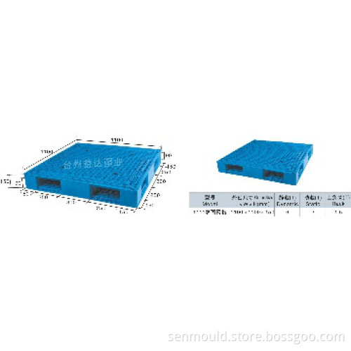 1111 Europe Standard Heavy Duty Plastic Pallet \"#\" grid fonts